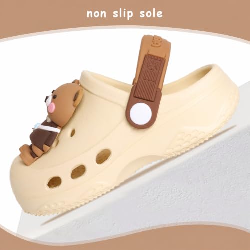 Image of Toddler Little Kids Clogs Slippers Sandals, Non-Slip Girls Boys Clogs Slide Lightweight Garden Shoes Slip-on Beach Pool Shower Slippers