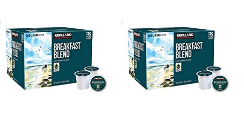 Kirkland Signature Breakfast Blend Coffee 120 K-Cups Pack of 2