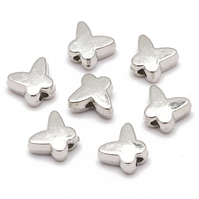 Perline Distanziatrici Sciolte In Ottone Dorato E Argento - Foto 10