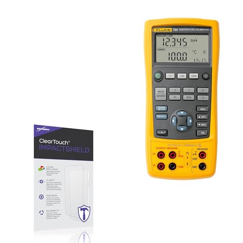 BoxWave Screen Protector Compatible with Fluke 724 - ClearTouch ImpactShield (2-Pack), Impenetrable Screen Protector Flexible Film