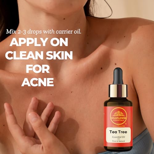 Image of Tea Tree Essential Oil For Skin, Hair, Face, Body, Acne, Dandruff 100% Pure and Natural 15ml