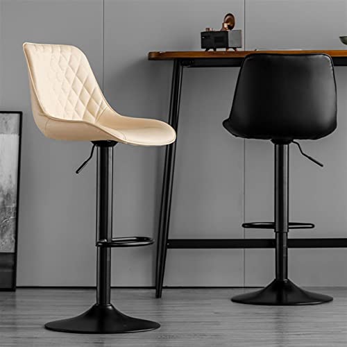 Tall Bar Stools Household Restaurant Kitchen Island Table High Chair Can Lift Wrought Iron Bar Chair Bar Coffee Bar Front Desk High Stool Kitchen Counter Bar Stool (Color : 1) (D)2