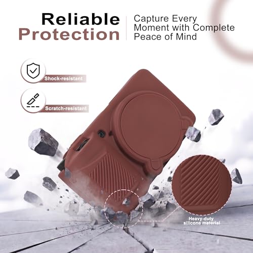 Funda de silicona para cámara Ricoh GR IV, marrón miniatura 4