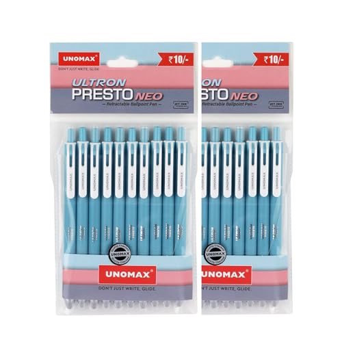 Unomax Ultron Presto Neo RT Lot de 20 stylos à bille Bleu