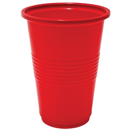 Nicole Home CollectionPlastic 16 oz. | Red | Pack of 50 Drinking Cup