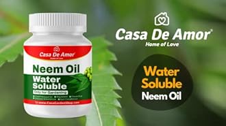 Casa De Amor Neem Oil - Water Soluble Organic for Easy Spray on Garden and indoor outdoor plants- 2 Pack of 100 ML (total 200 ML)
