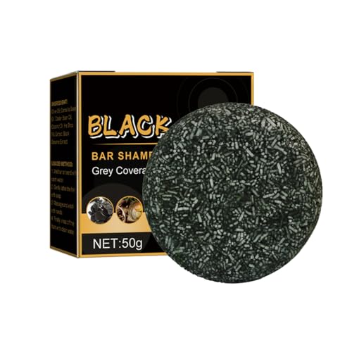 Savon Noir, Shampoing Pour Cheveux Gris, Savon Pour Cheveux Foncés Et épais, Shampoing Pour Foncés Pour Hommes Et Femmes (3PCS)