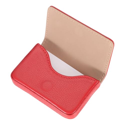 Porte-cartes de visite uxcell rouge idéal pour réunions et networking