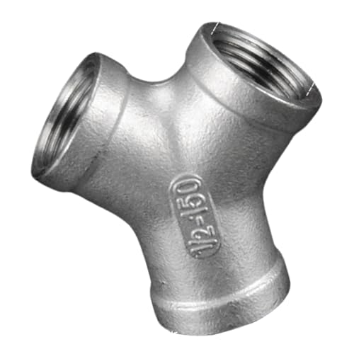 Raccordi per tubi in acciaio inossidabile Tee a forma di Y Giunto a 45 gradi per sistemi idrici Irrigazione da giardino Raccordi per tubi in acciaio inossidabile