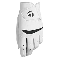 TaylorMade Stratus Golfhandschuh für Herren, weich, Weiß, Größe M