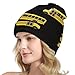 Fashionable Cuffed Beanie Hat for Adult Soft Warm Winter Cap Black Yellow School Bus Art Headwear Knitted Hats Skull Caps