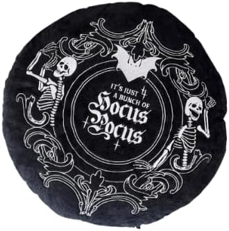 Killstar Hocus Pocus Skeleton Goth Punk Witch Throw Pillow Cushion