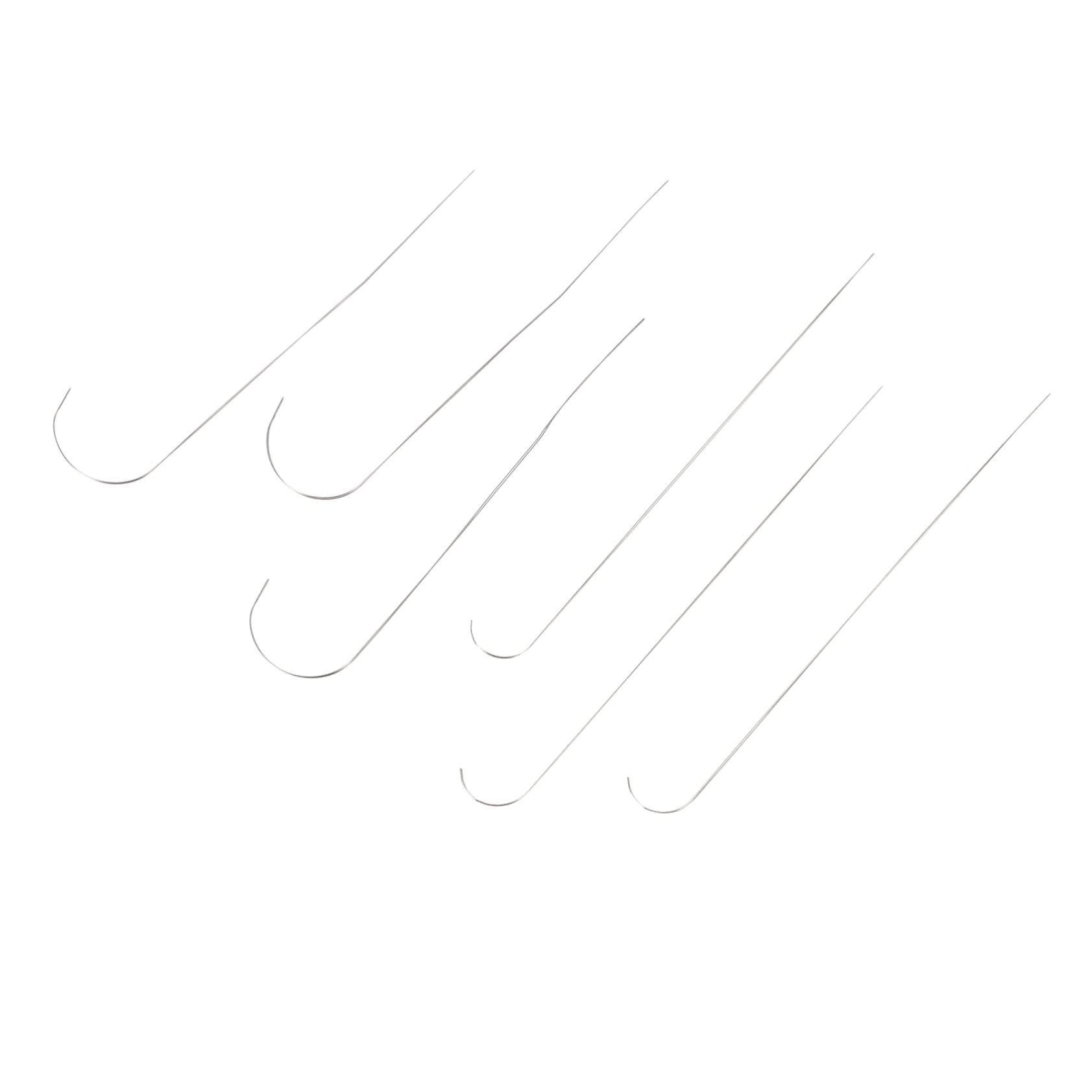 LALAFINA DIY Beading Needles Set for Bracelet Making 6pcs Stainless Beading Threader Easy to Use for Beading Jewelry