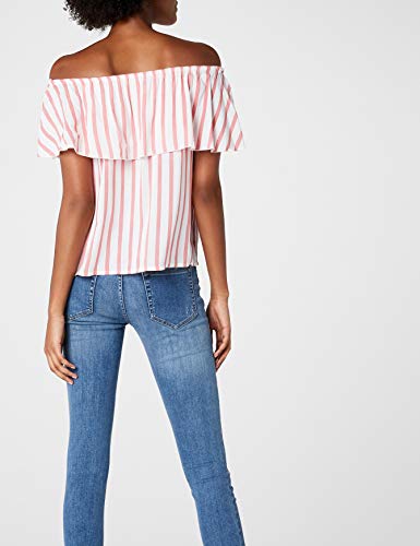 Image of ONLY Women's Rayon Striped Sleeveless Loose Fit Top Pack of 1