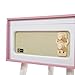 Arkrocket Discovery II 3-Speed Bluetooth Record Player Retro Console Turntable with Built-in Speakers and Removable Legs (Pink/White)