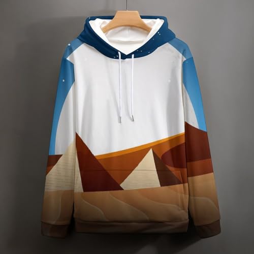 Sweats à capuche manche longue étoiles du désert pull chaud unisexe taille S