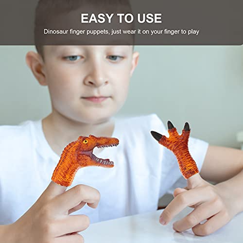 TOYANDONA Cabeça Interativo 5Pcs Bonecos de Dinossauro Dino Cosplay Brinquedos Dedo para Goodie Bag