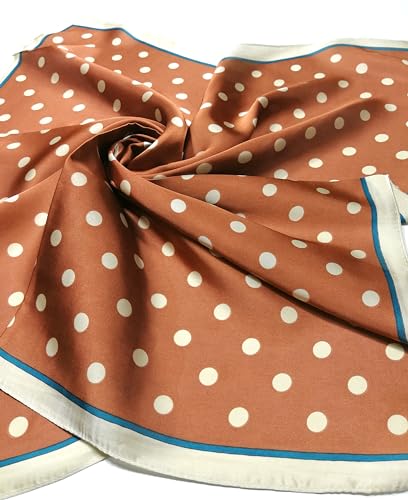 Shanlin Silk Feel Pattern Square Scarves 27" X 27"4