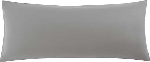 sourcing map Soft Brushed Microfiber Body Pillow Cover with Zipper Closure, Bolster Pillow Cases Long Pillow Cases for Body Pillow Grey 20"x72" (6ft)