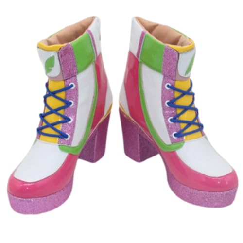 [YXIDLMCOS] AClXtEW E} veB[_[r[ Ines Fujin RXvC  u[c VW Cosplay Shoes Boots W4938 (24CM)