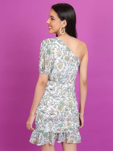 Image of Tokyo Talkies Women's Sleeveless Halter Neck Printed Dresses | Stylish Dresses | Casual Dresses