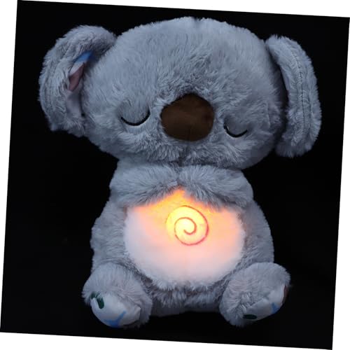 ledmomo 呼吸考拉音楽ぬいぐるみ ちゃん安眠用柔らか抱き枕 快眠促進ぬいぐるみ 用寝かしけおもちゃ インテリア装飾用かわいい抱き人形