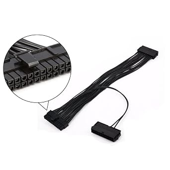 Güç Kaynağı Çoklayıcı 24 Pin Atx Dual PSU Çoklayıcı Adaptör Anakart Mining Kablosu 5145