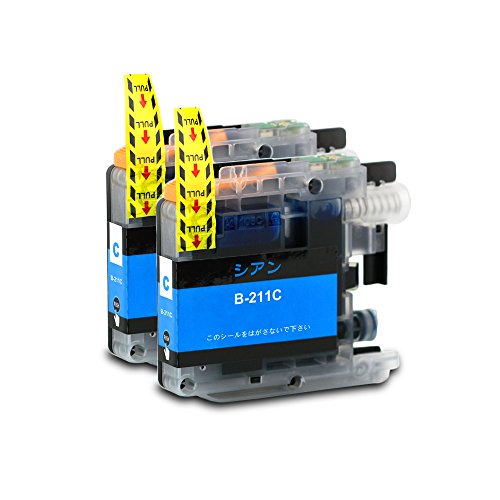 Amazon.co.jp: 【pomme】 LC211C シアン お得な2本セット ブラザー対応