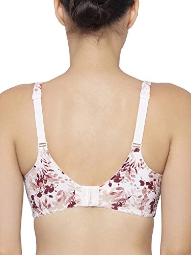 Image of Triumph Minimizer Bra for Women| Non Wired Non Padded| My Flower Series Full Coverage Lingerie Visually Reduces Bust by One Cup Size Wireless Floral Microfiber Support Bra Pack of 1