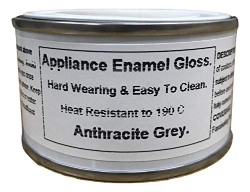 Fascinating Finishes Ltd 1 x 150ml Anthracite Grey Gloss Fridge, Cooker and Appliance Enamel Paint. Heat Resistant
