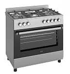 Ferre F9S50E7-X3-IN 90cm Dual Fuel Range Cooker With Double Turbo Fan & 5 Burner(1 Wok) - Stainless Steel