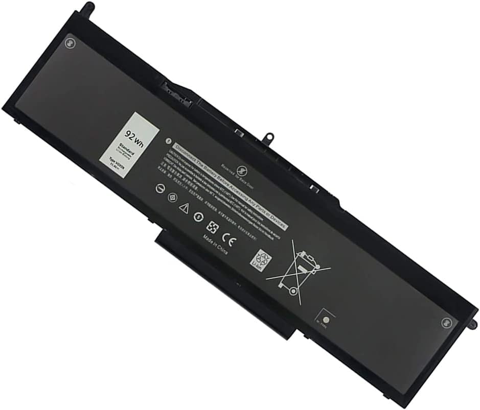 Laptop Battery For VG93N 11.4V 92Wh Replacement Laptop Battery for Dell Latitude 5580 5590 5591 E5580 E5591 Precision 15 3520 3530 M3520 M3530 Series Notebook WFWKK 0WFWKK 0VG93N