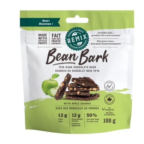 Remix Snacks Bean Bark pomme chocolat noir 70% 100g