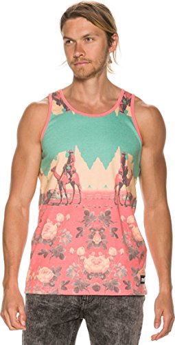 neff Men's World Travelers Tank Top
