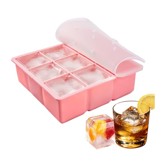 Bandeja grande de cubitos de hielo para whisky, silicona miniatura 1