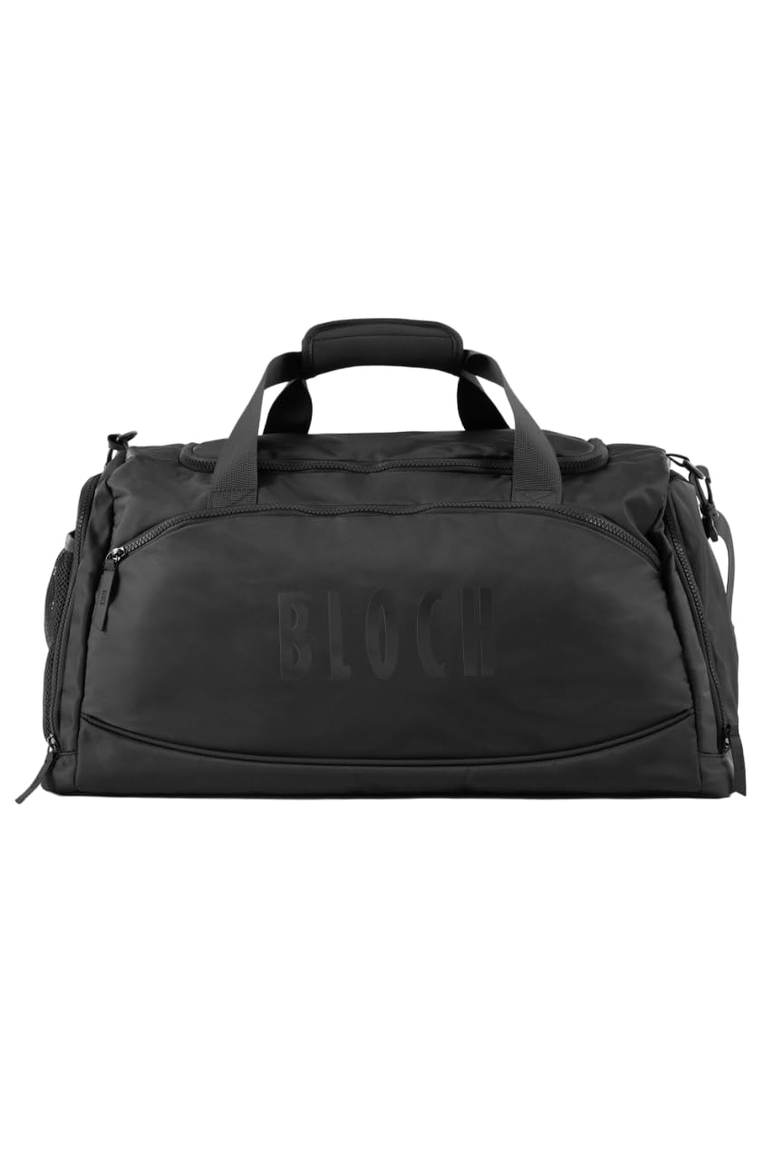 Borsa da Ballo Troupe A5328 per Bloch Sport Danza Classica Relax Allenamento Fitness Palestra Borsone Borse Borsoni Saggio Scarpe Ballerina Ballerino (Nero, H 28 x L 55 x P 29 cm)