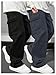 GORGLITTER Boy's Cargo Pants Baggy Wide Leg Pants Casual Y2K Fashion Sweatpants Elastic Waist Trousers Clothes 8-16Y Grey and Black 14 Years