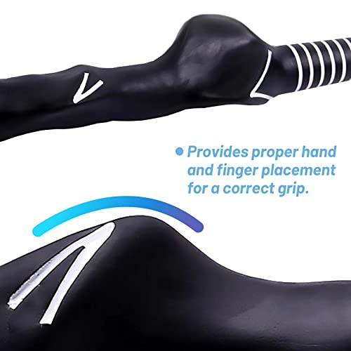 Yasyu 2Pcs Golf Swing Grip Training Aid, Golf Club Handle Trainer,Practice Golf Club Grip, Left And Right Hand Auxiliary Practice Teaching Aids #TOP30