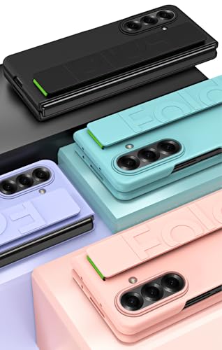 Étui avec dragonne pour Galaxy Z Fold8 coque rigide rose