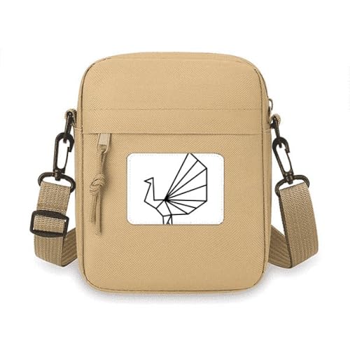 Sac bandoulière paon téléphone portable Origa Mini femme