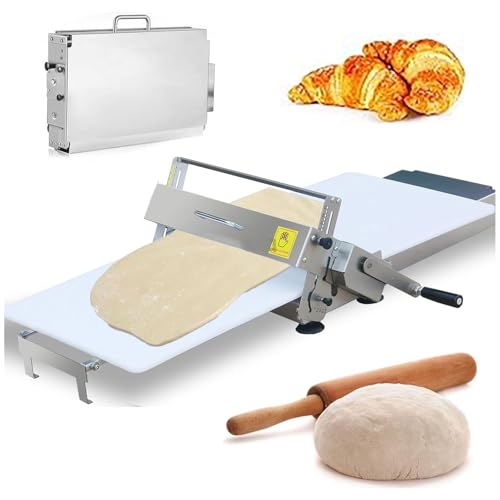 Adjustable Manual Dough Sheeter Machine for Home Bakers,Foldable Sheeter with Board for Croissants, and Commercial Dough,Perfect for Baking Enthusiast 400
