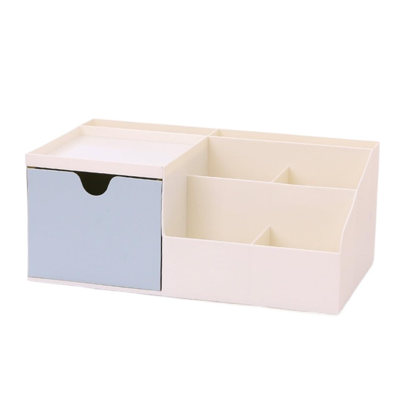 Organizador Maquillaje Caja De Almacenamiento De Cosméticos Cajón De Tocador De Oficina De Plástico Tipo Lápiz Labial Productos Para El Cuidado De La Piel Organizador Cosmeticos Dormitorio(Blue)