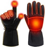 Z-YQL Beheizte Handschuhe für Herren Damen,Batterie Elektrische Heizhandschuhe Wasserdicht Touchscreen Winter Jagdhandschuhe Handwärmer für Skifahren Motorrad Wandern