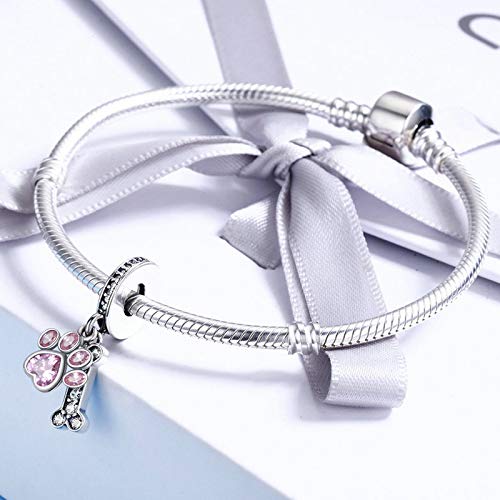 MUERDOU Love Heart Dangle Charm fit Charms Bracelet I Love You to the Moon and Back Charm Gifts for Mother3