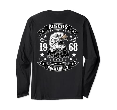 Rockabilly Hombre Mujer Ropa Motera Rock and Roll Vintage Manga Larga