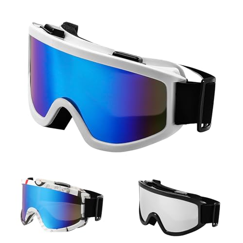 Youery Gafas Motocross, Gafas para Esquí, Gafas con UV y Antivaho, Compatibles con Cascos, Aptas para Hombres y Mujeres, para Motociclismo Todoterreno Al Aire Libre, Esquí y Ciclismo de Competición
