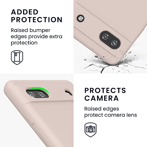 kwmobile Case Compatible with Google Pixel 6a Case - TPU Silicone Phone Cover with Soft Finish - Coconut Swirl - Image 3