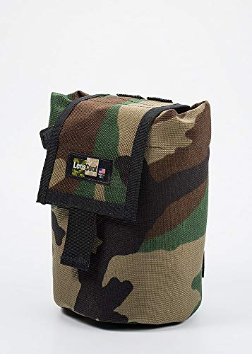 LensCoat Lenspouch Camouflage Lens Pouch Protection Roll Up Molle Pouch Medium, Forest Green (lcrumfg)