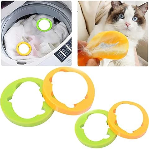 DKDDSSS 4 Pcs Pet Hair Remover for Laundry Reusable Hair Catcher Washing Machine Cat Dog Lint Catcher Pet Fur Laundry Catcher Hair Remover for Laundry Bedding Clothes Cover