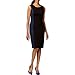 Anne Klein Women's Crosshatch Jacquard Mixed-Media Dress